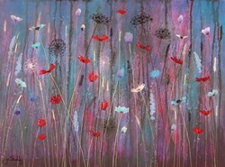 Steal My Heart by Jo Starkey - Original painted on Silk on Board sized 20x28 inches. Available from Whitewall Galleries